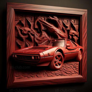 3D model Ferrari 308 (STL)